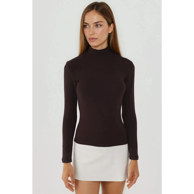 Ultra Zachte Aanraak Slim Fit Coltrui Gebreide Top