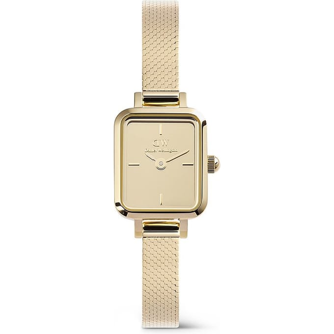 Daniel Wellington Quadro DW00100801 Quadro Mini Reflection Evergold Horloge