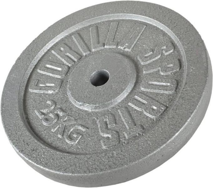 Gorilla Sports Gewichtsschijf - Halterschijf - Gietijzer - 30 mm - 25 kg