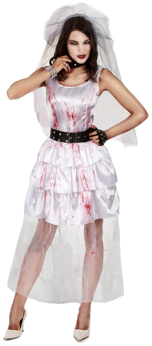 Vegaoo - Zombiebruidsjurk voor dames Halloween