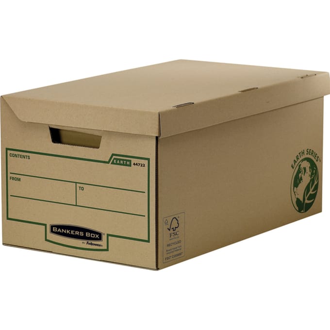 Opbergdoos Bankers Box Earth flip top bruin