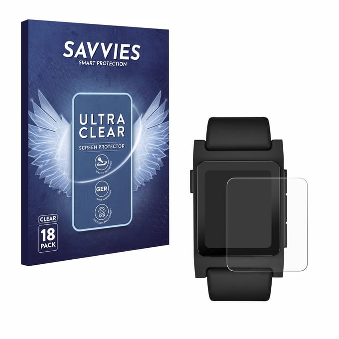 Savvies - Screenprotector voor Pebble 2 Duo 2025 - Folie Beschermfolie transparant 18 Stuks