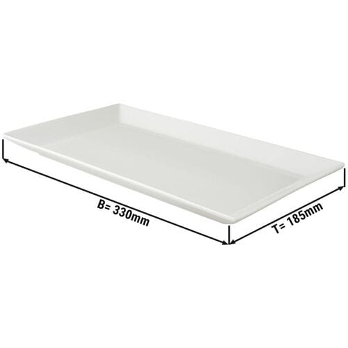 GGM Gastro (12 Stück) WHITE DELIGHT - Platte - 330x185mm- Weiß Wit