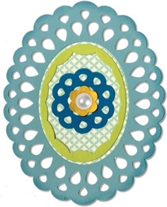 Sizzix Thinlits Mal - Frame Layers & Flowers 658957  Rachael Bright