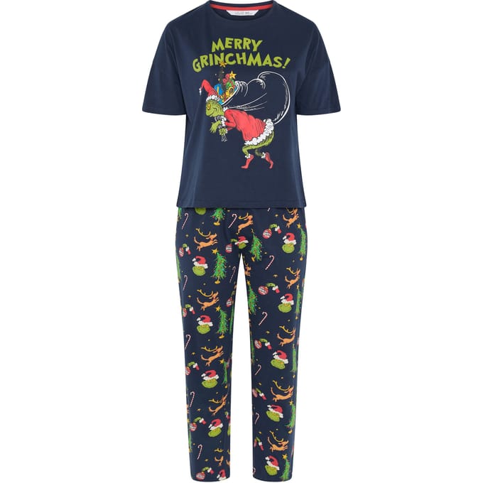 Limited Collection Curve Grinch Pyjama In Marineblauw Size 48