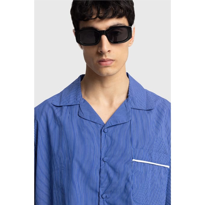 Heren Katoenen Poplin Korte Mouwen Shirt