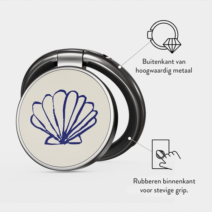 Burga Ringholder Gunmetal - Telefoonring - Marine Muse