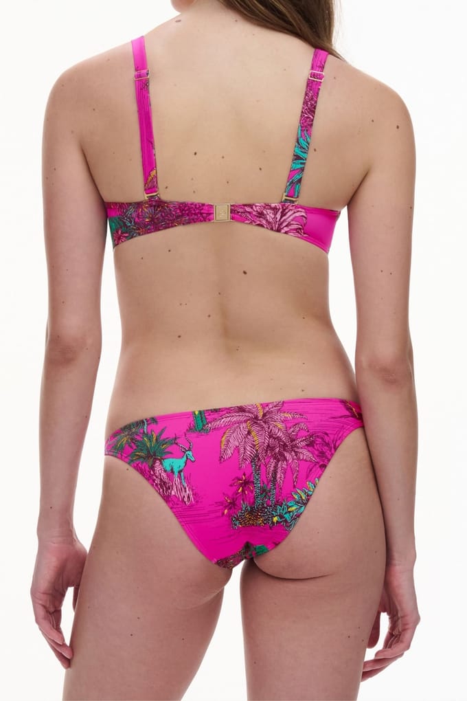 Chantelle Sw Bra Tshirt Half Cup Memory Pink Jungle Taglia: C80 | Bikini Outlet | Donna | Rosa