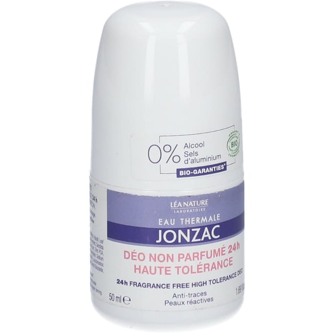 Jonzac Reactive 24h Fragrance Free High Tolerance Deo Roll-On Bio 50 Roller