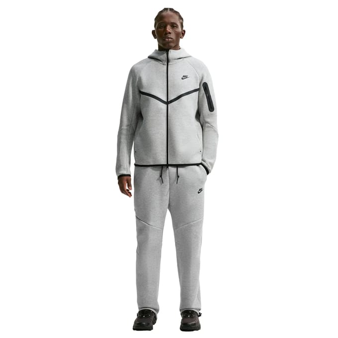 Nike Fleecebroek met open zoom voor heren Tech - Grijs- Heren, Grijs S