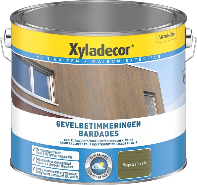 Xyladecor - Gevelbetimmeringen - Vergrijsd - 2,5 L