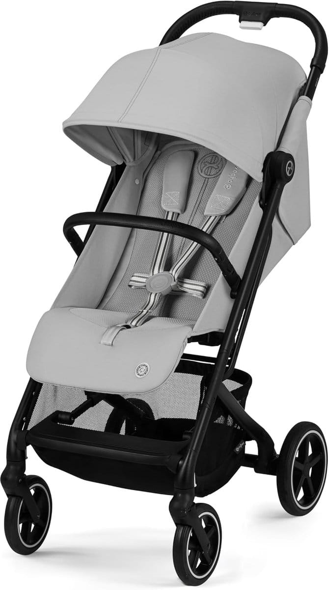 Compacte Kinderwagen - Reisbuggy Lichtgewicht - Baby Vervoer - One-Pull Harnas - Opvouwbaar 27x48.5x64.5cm - Lichtgrijs