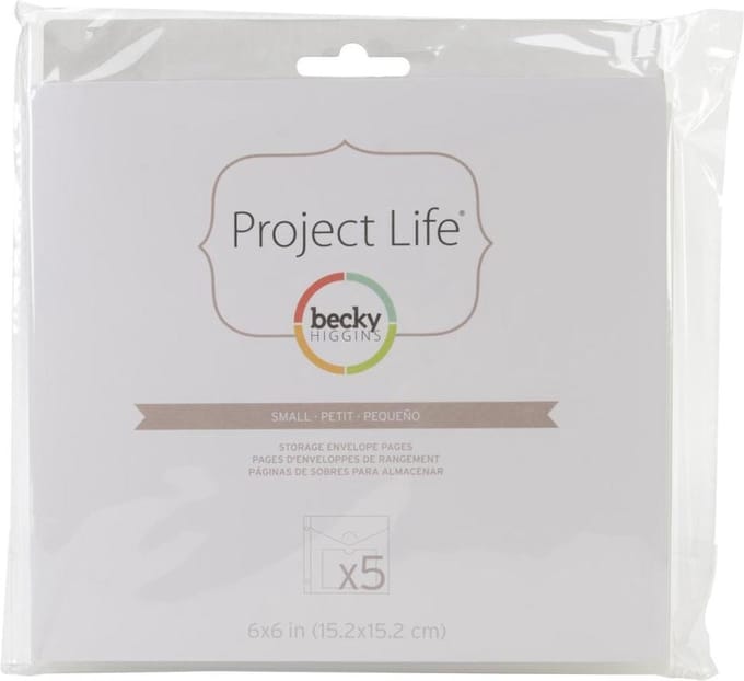 Project Life Big Envelope Pages 6"X6" 5/Pkg (380028)
