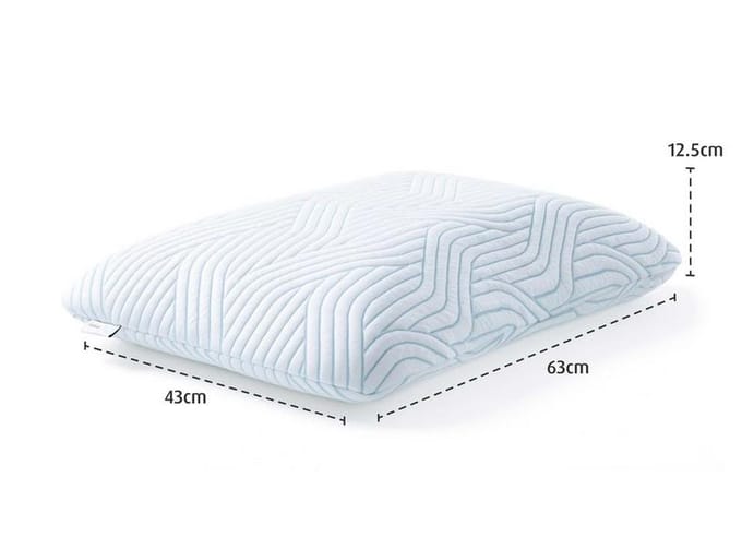 TEMPUR Symphony Medium - SmartCool Hoofdkussen - Ergonomisch kussen voor rug- en zijslapers - 63 x 43 x 12.5 cm