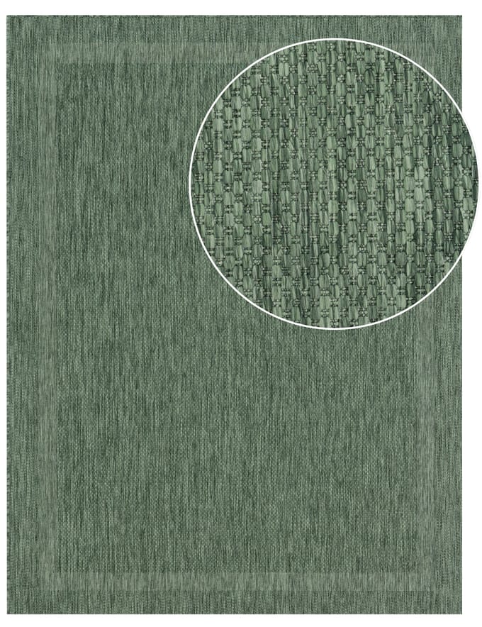 Binnen- en buitenkleed Romana groen 120x160 cm