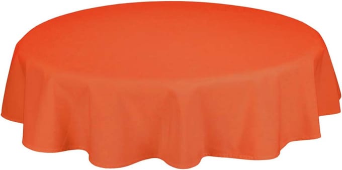 Treb Horecalinnen Tafelkleed Rond Tangerine 230cm Ø - Treb SP