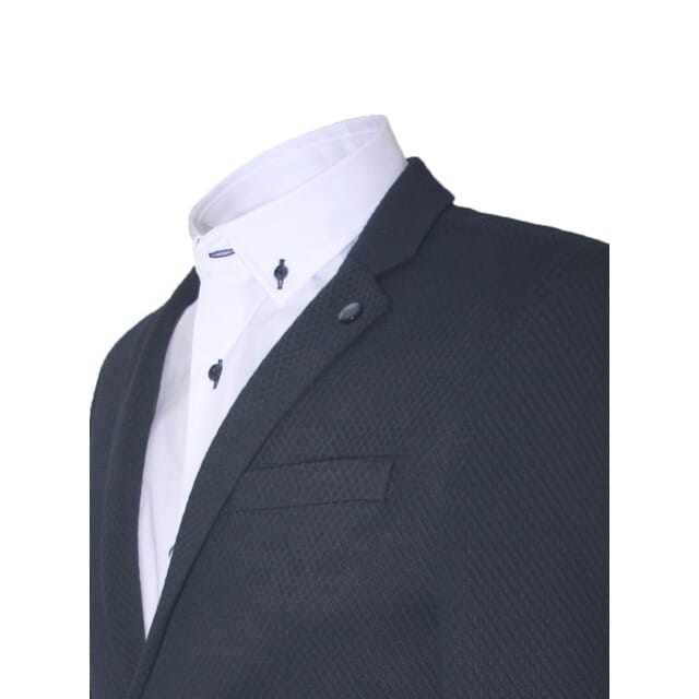 Carter & Davis - Casual colbert - Heren - 48 - Blauw - Polyester - 2628-6435