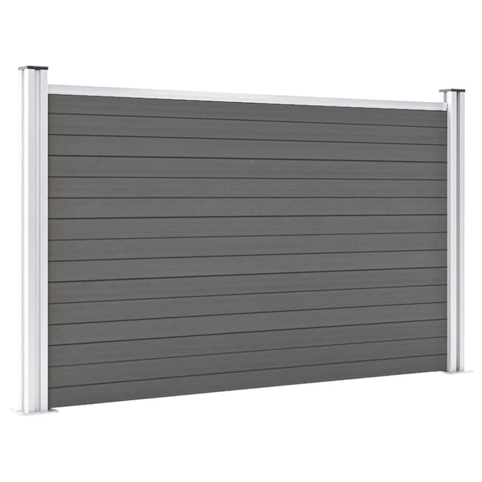 vidaXL - Schutting - 180x105 - cm - HKC - grijs