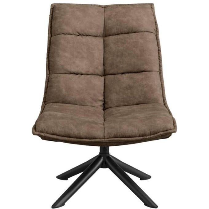 Draaibare Fauteuil Lucas - Microleder Taupe