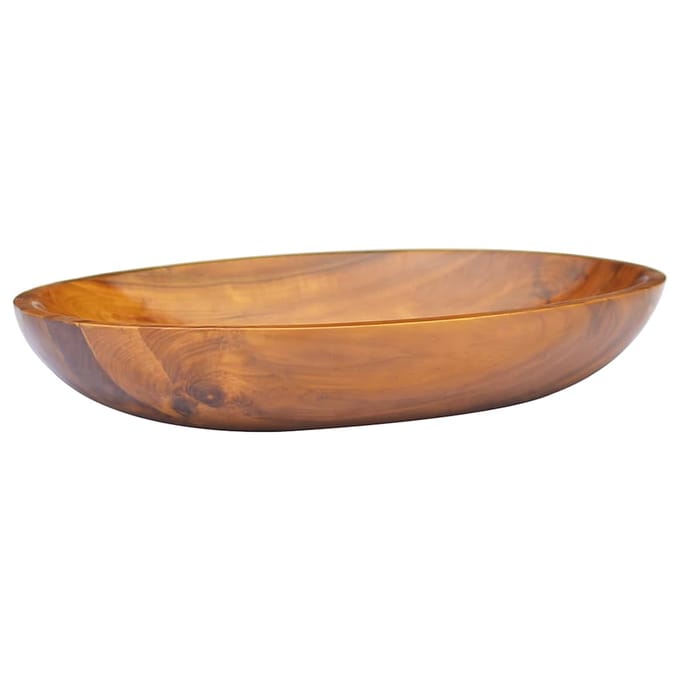 vidaXL - Wastafel - 60x40x10 - cm - massief - teakhout