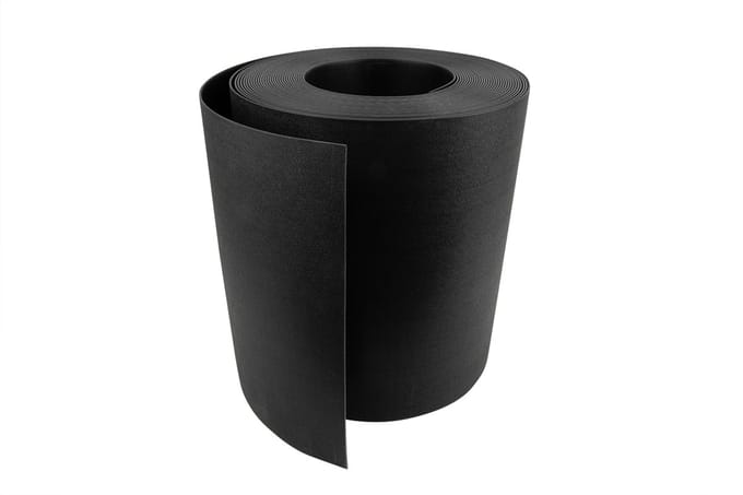 Wovar Gietrand 30 cm Zwart Kunststof | Rol 20 meter