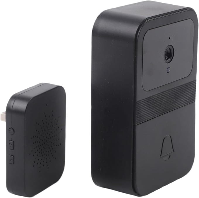 Slimme Deurbel Camera - Video Intercom - Veilige Toegang - Met Stemwisselaar - 12 x 10 x 5 cm - Zwart