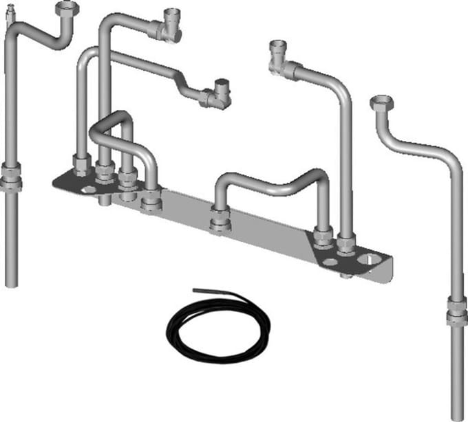 Wolf Aansluit-set CGB-2/CSW-120 voor opbouwinstallatie, 2071820