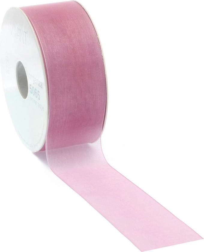 Organza Lint Roze 40 mm