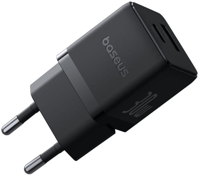 Baseus 30W USB-C Adapter - USB-C oplader & USB-A Poort - Snellader - oplader Geschikt voor iPhone, Samsung en Meer