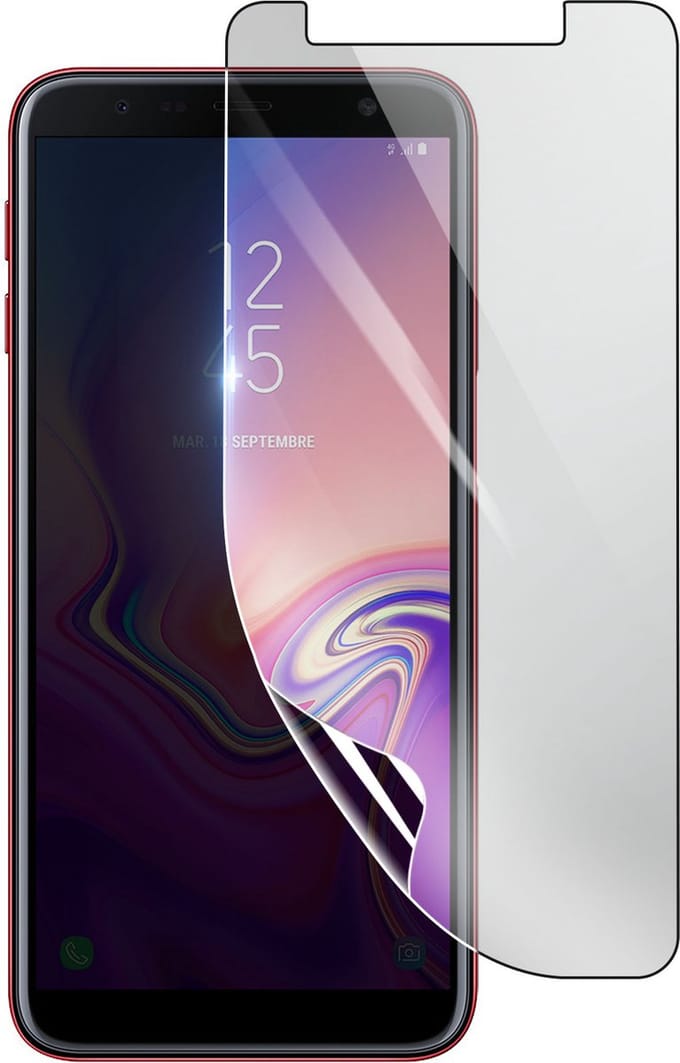 3mk, Geschikt voor Samsung Galaxy J6 Plus, Schokbestendige Hydrogel Screenprotector, Transparant