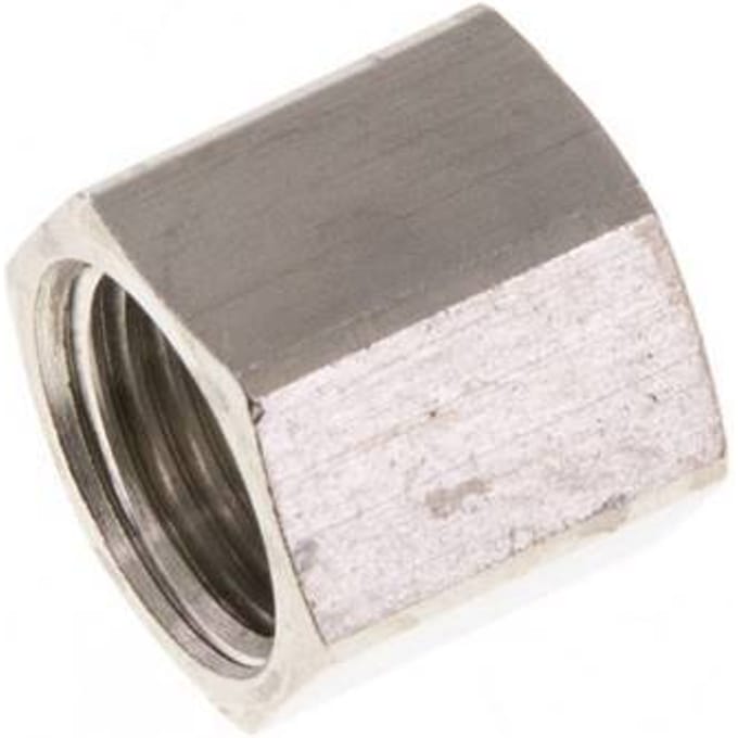 4/6 G1/8''mm Union Nut Nickel-plated brass L11mm [10 Stuks]