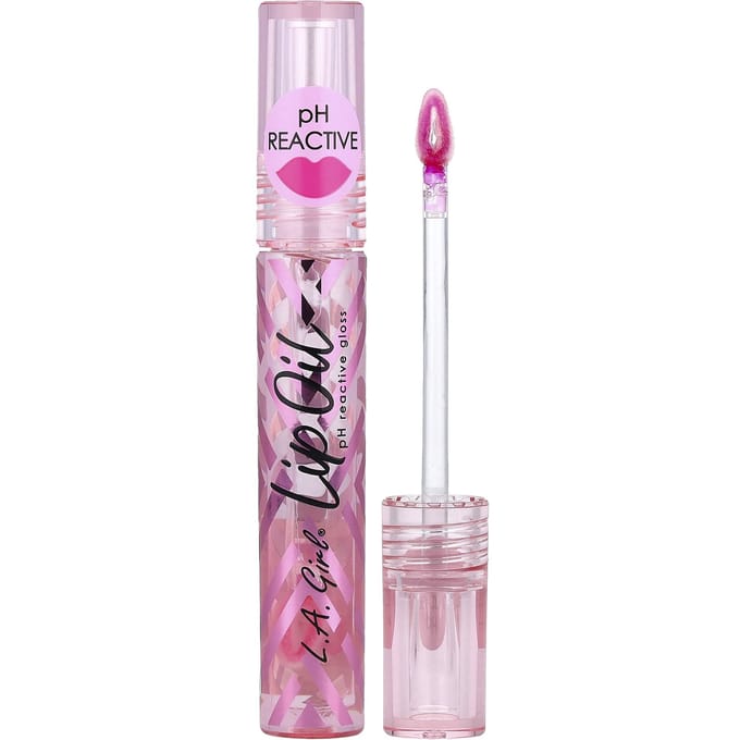 LA. Meisje, Lipolie, pH-reactieve Gloss, GLC728 Berry Pink, 3 ml (0,1 floz) pink