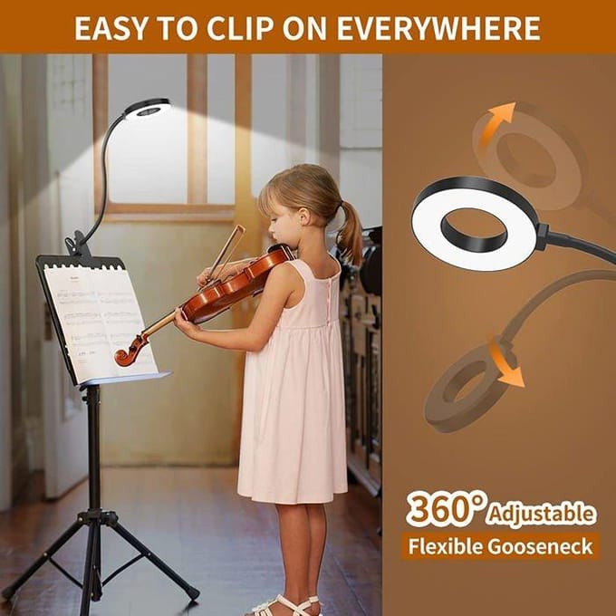 Bureaulamp - SERBASIC - 360° Flexibel - 3 Modi - 10 Helderheden - USB Klembaar
