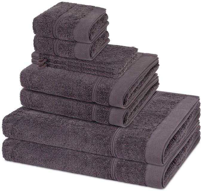 Ross Sonstiges 2 X washandjes 2 X gasten- 2 X douche- 2 X handdoek - in set 8 pack Rubin