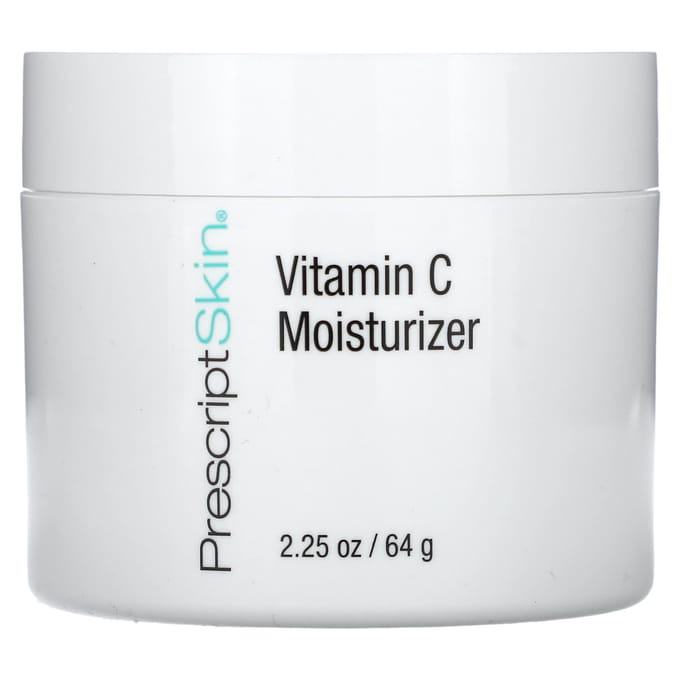 PrescriptSkin, Crème hydratante à la vitamine C, Crème légère éclaircissante renforcée, 64 g (2,25 onces) white