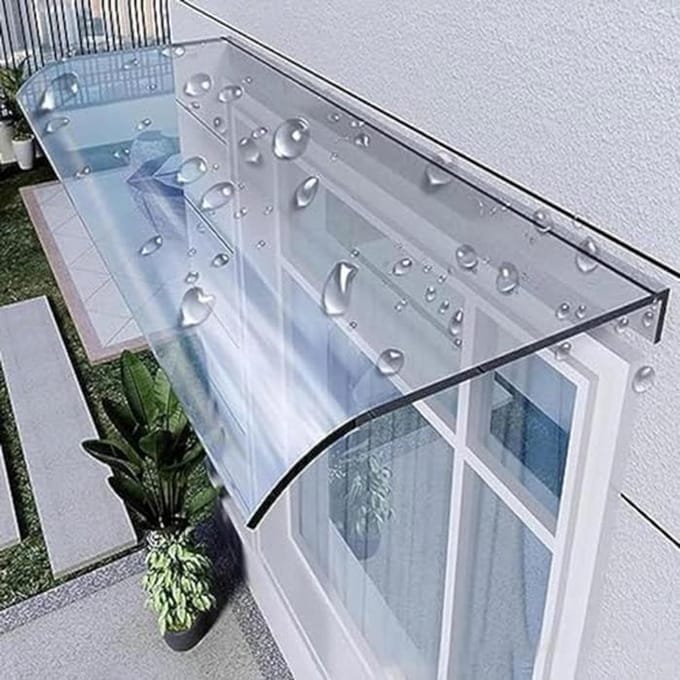 Duurzame Luifel voor Huisdeur - Transparante Overkapping van Polycarbonaat voor Buiten