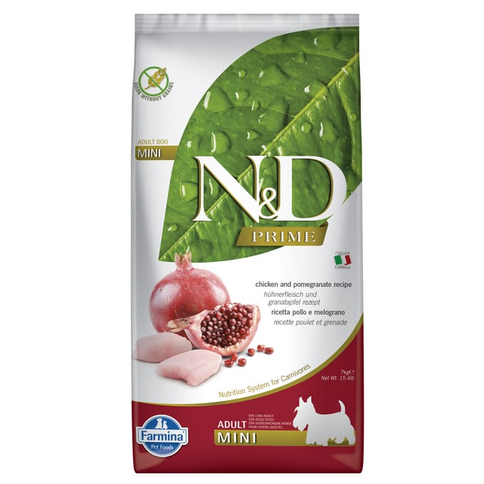 Farmina N&D Hond Prime Kip & Granaatappel Adult Mini 7 kg