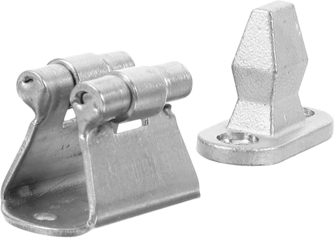 Deurvanger Set - Deurstopper Boot - Veilig Deuren Open - Roestvrij Staal Marine - 3.5 cm - Zilverkleurig