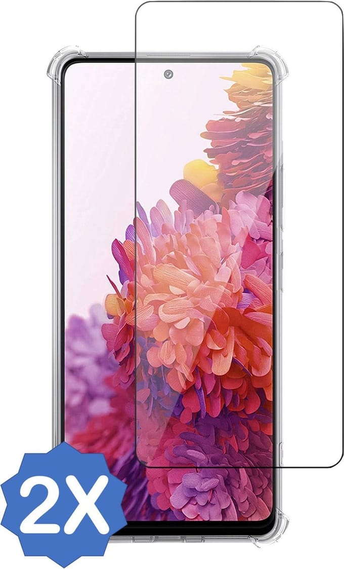 Screenprotector geschikt voor Samsung Galaxy S20 FE - Beschermglas Screen Protector Glas - 2 Stuks