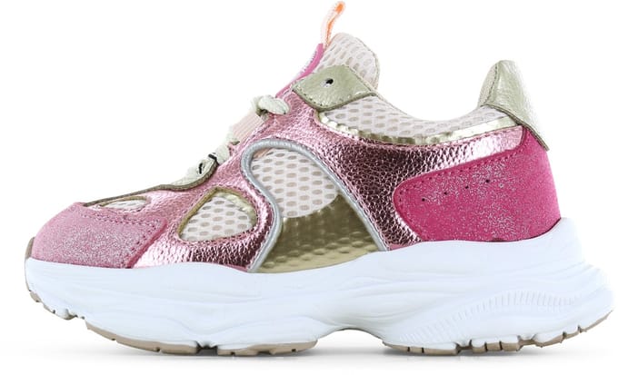 Shoesme metallic roze sneaker