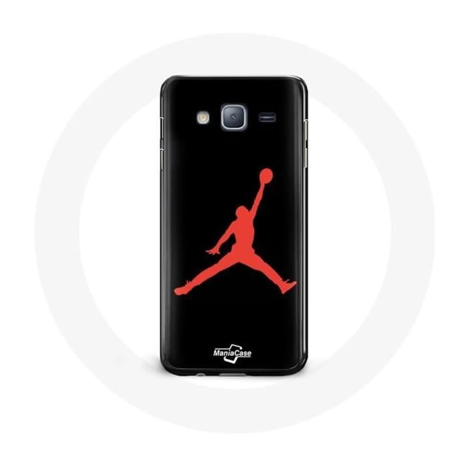 Coque pour Samsung Galaxy J7 2016 Air Jordan Logo Rouge