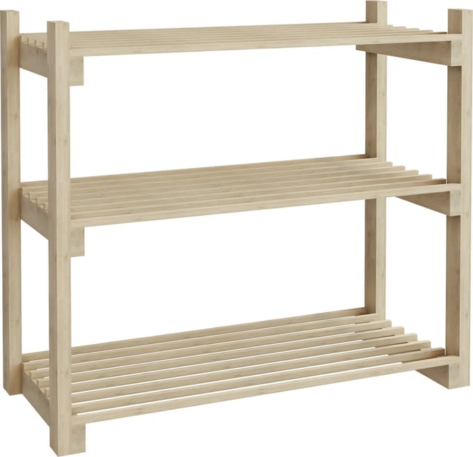 Schoenenrek Them 60x68x30 cm houtkleurig