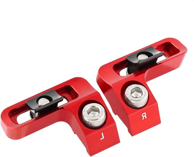 Fiets Adapter - Stuur Integrator - Stuur Organisatie - Geïntegreerd Ontwerp - 2 Stuks - Rood