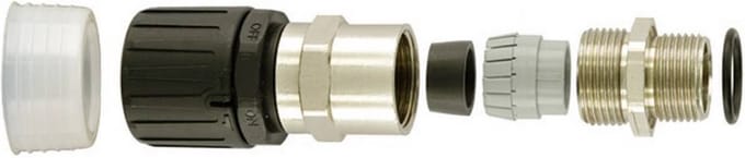 HellermannTyton 166-22100 HGL13-SCG-M16 Slangbevestiging Zwart 9.80 mm Recht 1 stuk(s)