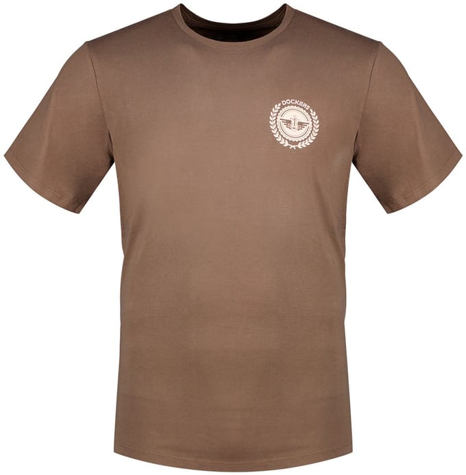 Dockers Graphic Slim T-shirt Met Korte Mouwen Bruin S Man