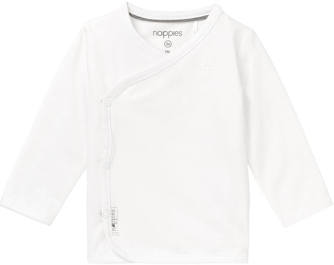 Noppies Unisex T-shirt - Wit - Maat 68