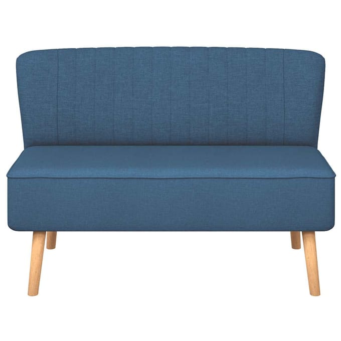 vidaXL - Bank - 117x55,5x77 - cm - stof - blauw