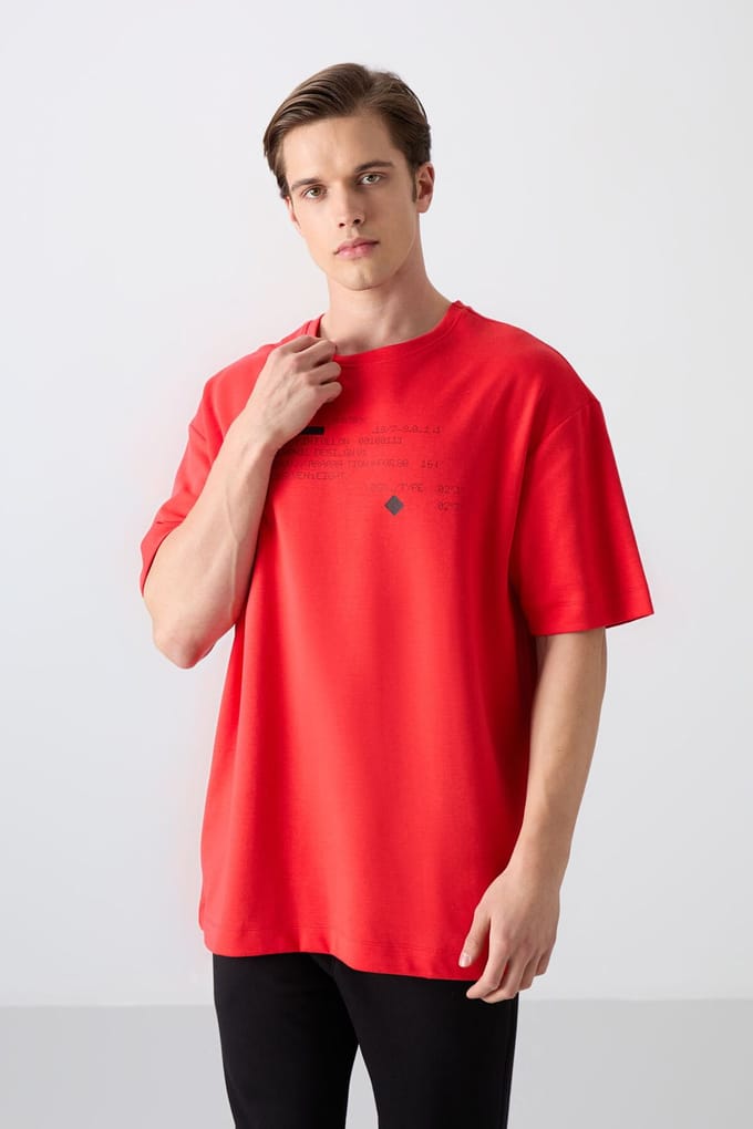 Oversized Geprinte Crew Neck T-shirt