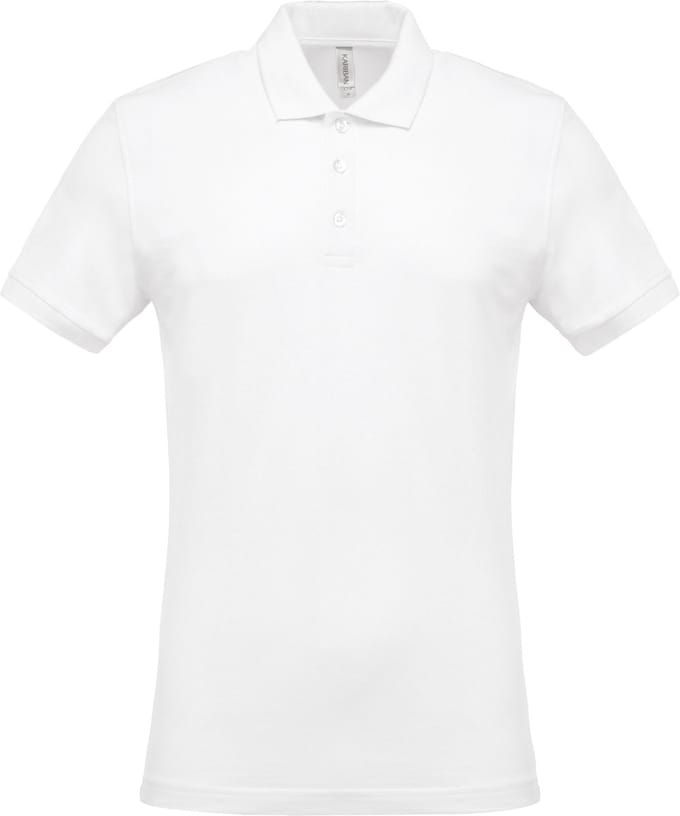 Kariban Piqué-herenpolo korte mouwen K254 - White - S
