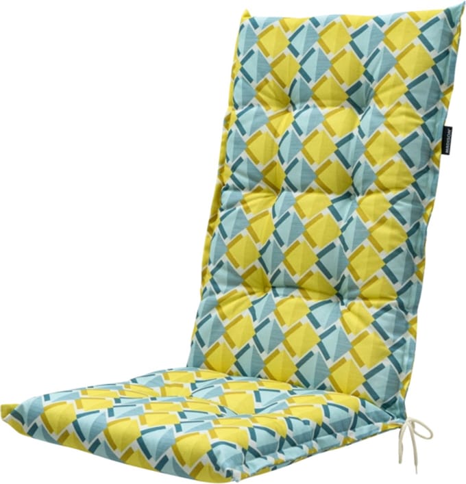 Madison Tuinstoelkussen hoge rug 50x123 cm Siem yellow